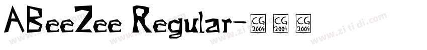 ABeeZee Regular字体转换